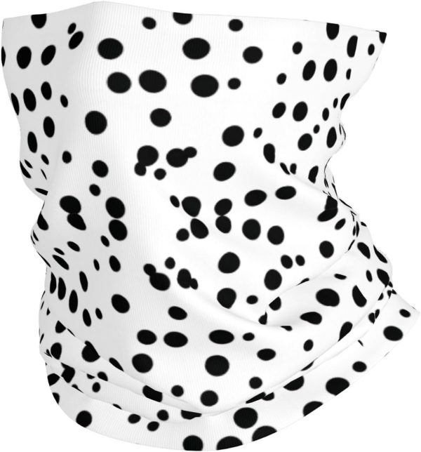 Black And White Polka Dot Picture Multifunctional sports headscarf Headband, face mask, wristband