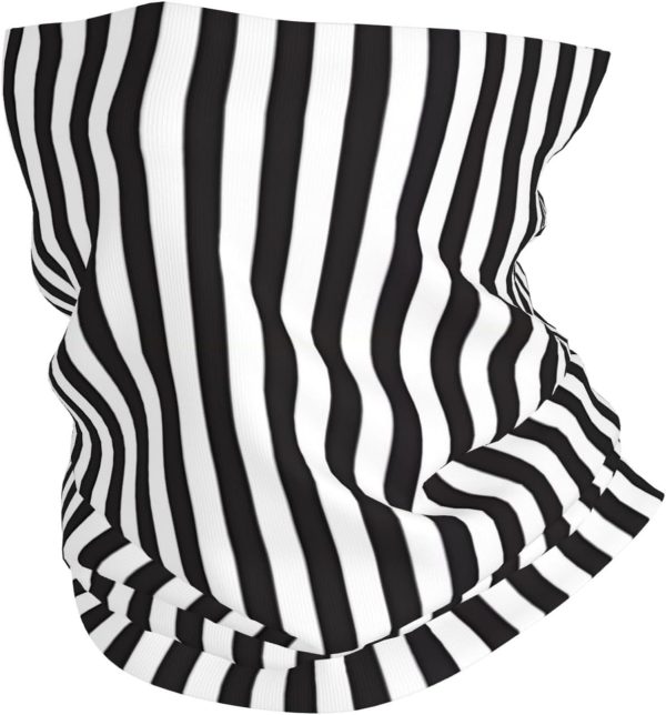 Black & White Stripe Picture Multifunctional sports headscarf Headband, face mask, wristband