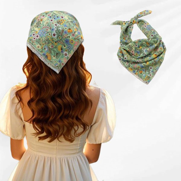 Cotton Hair Bandana for Women Men, Flower Head Scarf for Women's Hair, Headscarf for Party Exercising School Sport - Image 2