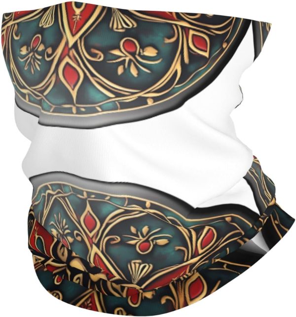 Badge Print Texture Pattern Multifunctional sports headscarf Headband, face mask, wristband