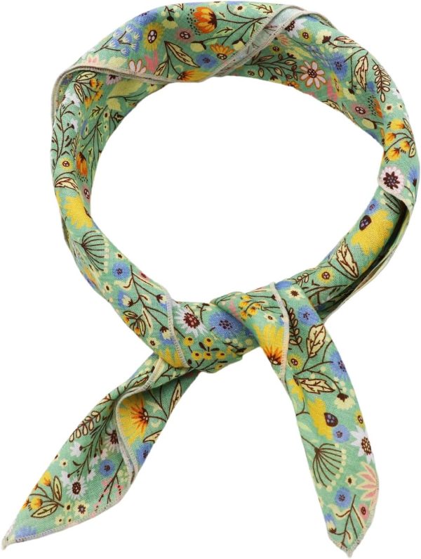 Cotton Hair Bandana for Women Men, Flower Head Scarf for Women's Hair, Headscarf for Party Exercising School Sport