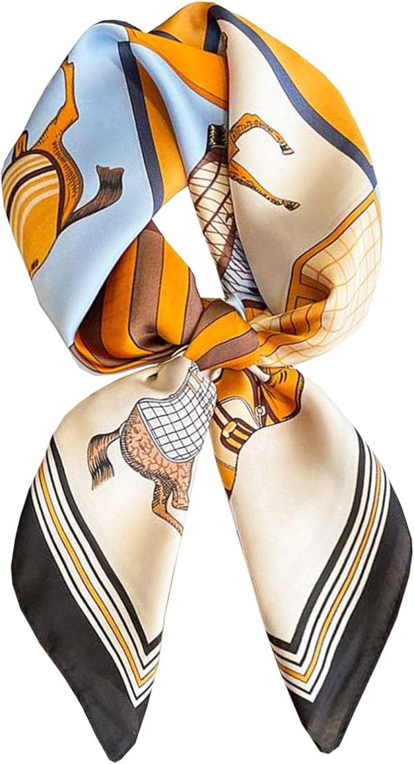 Hair Bandanas Scarf For Women Lightweight Fashion Neck Silk Satin Head Scarves For Sleeping Handbags Scarf