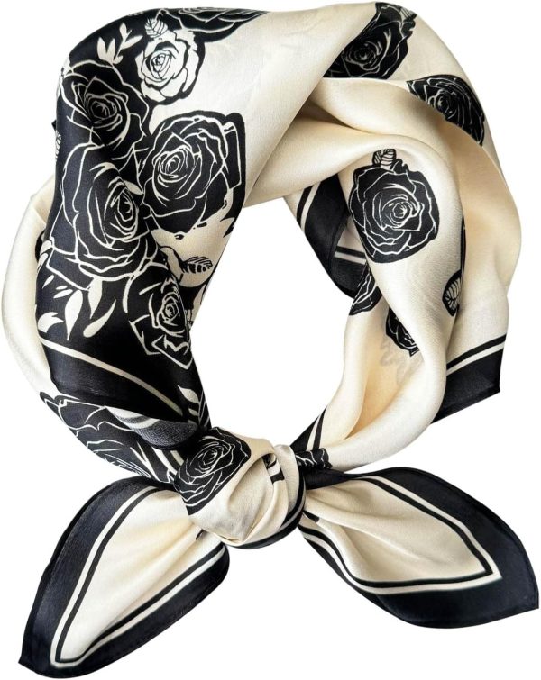 Satin Bandanas Head Scarf For Women Hair Scarves Accessories Lightweight Fashion Wrap Neck Silk Sleeping Headscarf