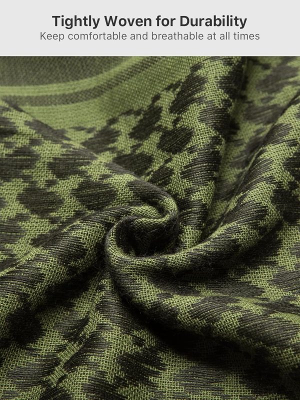 Scarf Military  Tactical Desert Keffiyeh Head Neck Scarf Arab Wrap with Tassel for Men Women - Image 2